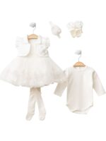 Prenses Gibi Bir Görünüm – Mavi Rüya Elbise Takımıyla Şıklık Zirvede! 👶🌸 - Görsel 4