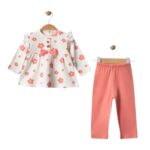 🌸 “Sugar Blossom” Set – Soft as candy… Steals hearts at first glance! 💕 Elegance, cuteness, and baby charm in one outfit!