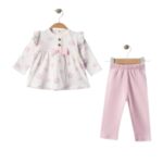🌸 “Sugar Blossom” Set – Soft as candy… Steals hearts at first glance! 💕 Elegance, cuteness, and baby charm in one outfit! - Image 3