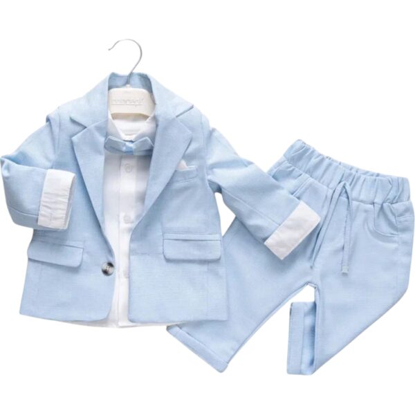 👶✨ "أناقته تسبق عمره!" بدلة أطفال كلاسيك بطابع ملكي – فخامة تليق بأول مناسبة كبيرة!